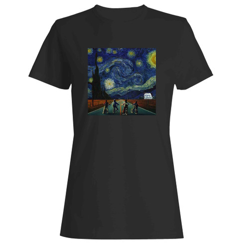 Stranger Things Starry Night Demogorgon Eleven Steve Woman's T-Shirt