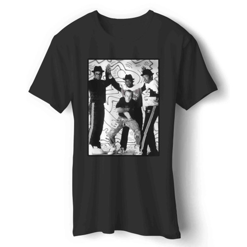 keith haring posing with run dmc Man's T-Shirt