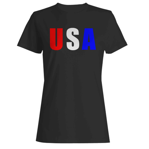 Usa Red White And Blue Woman's T-Shirt