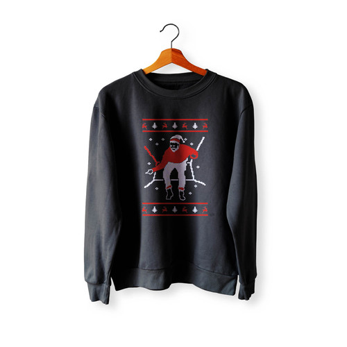 Drake Ugly Christmas Hat Hotline Bling Drake Face 1800 Hotline Bling Crewneck Sweatshirt Sweater