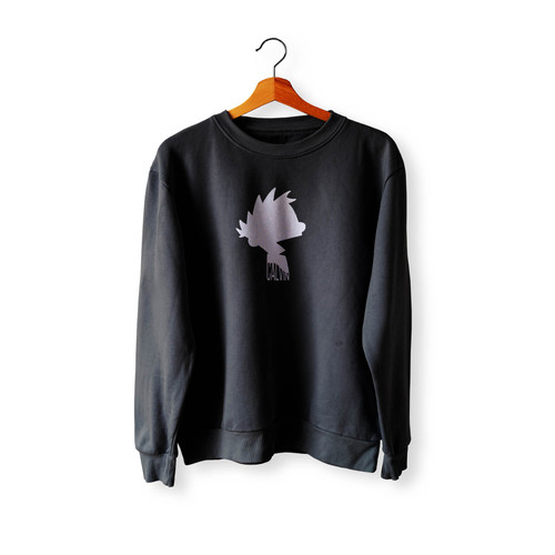 Calvin Silhouette From Calvin & Hobbes Comic Strip Crewneck Sweatshirt Sweater