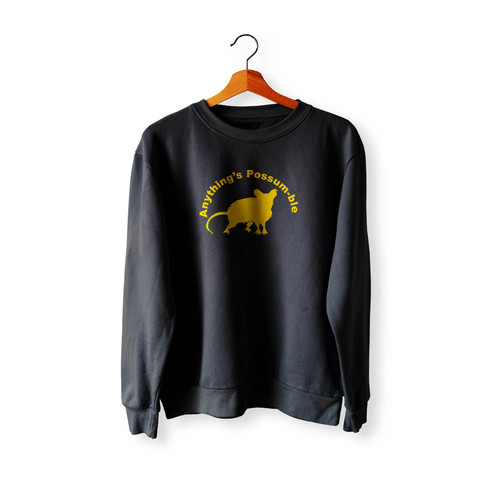 Anything's Possum- Ble Rally Possum Crewneck Sweatshirt Sweater