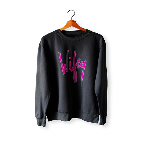 Wifey Hubby Wifey Gift Mr Mrs Gift Bridal Bride Bachelorette Party Crewneck Sweatshirt Sweater