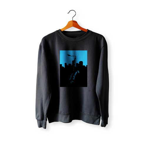 Saxophone Music Instrument Graphic Design Summer Sea Beach Night Life Jazz Crewneck Sweatshirt Sweater Saxophone Music Instrument Graphic Design Summer Sea Beach Night Life Jazz Crewneck Sweatshirt Sweater