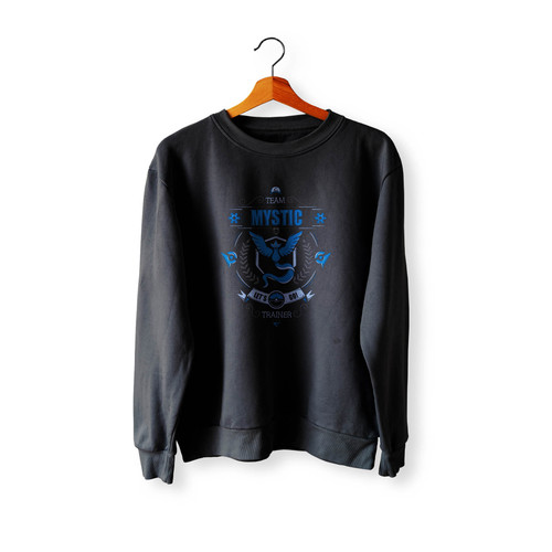 Pokemon Go Team Mystic Blue Let's Go Trainer Crewneck Sweatshirt Sweater