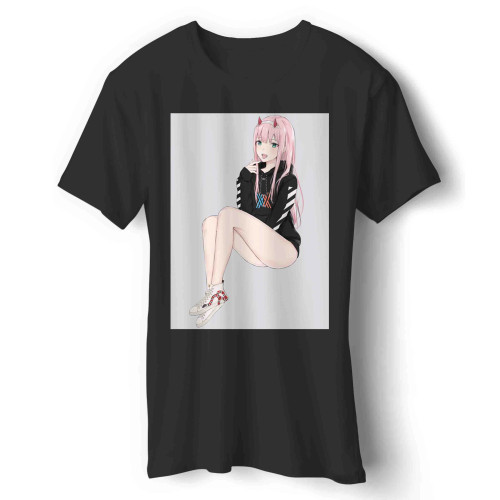 Zero Two (Darling In The Franxx) Zerochan Anime Man's T-Shirt