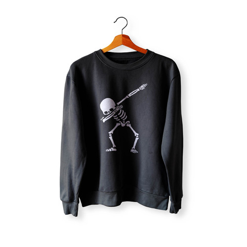 Dabbing Skeleton Halloween 1 Crewneck Sweatshirt Sweater