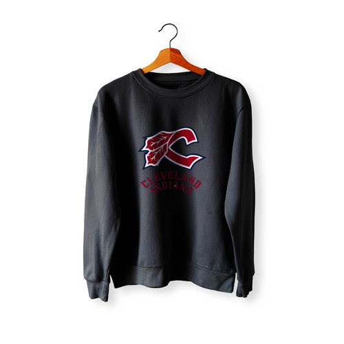 Cleveland Indians Club Logo Crewneck Sweatshirt Sweater