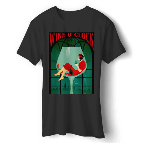 vintage wine oclock 2 Man's T-Shirt