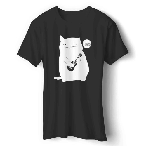 Ukulele Cat Says Your Dog Has Fleas Man's T-Shirt