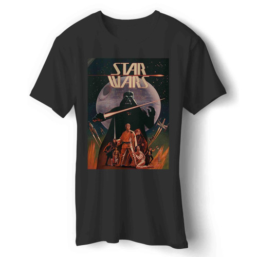Vintage Star Wars Poster Retro Movie Man's T-Shirt