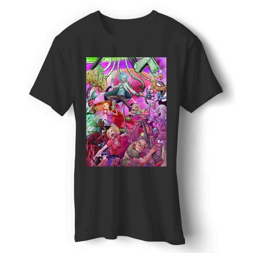Trippy Rick And Morty Man's T-Shirt