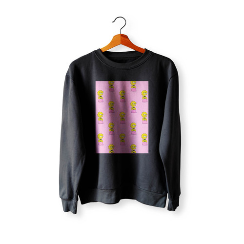 Lisa Simpson Pink 2 Crewneck Sweatshirt Sweater
