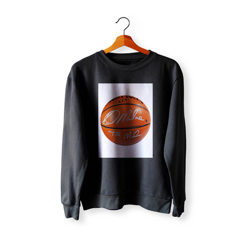 Karl Malone Signed Basketball Crewneck Sweatshirt Sweater Karl Malone Signed Basketball Crewneck Sweatshirt Sweater