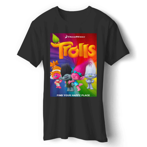 Trolls World Tour Find Your Happy Place Man's T-Shirt