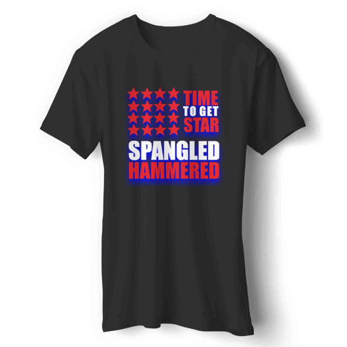 Time To Get Star Spangled Hammered Flag Man's T-Shirt