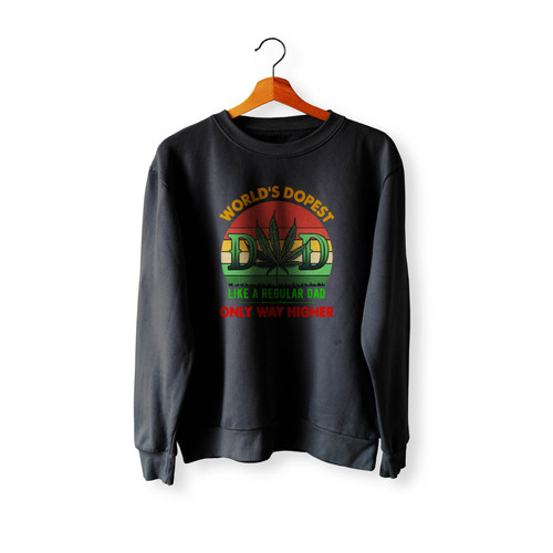 Worlds Dopest Dad Crewneck Sweatshirt Sweater