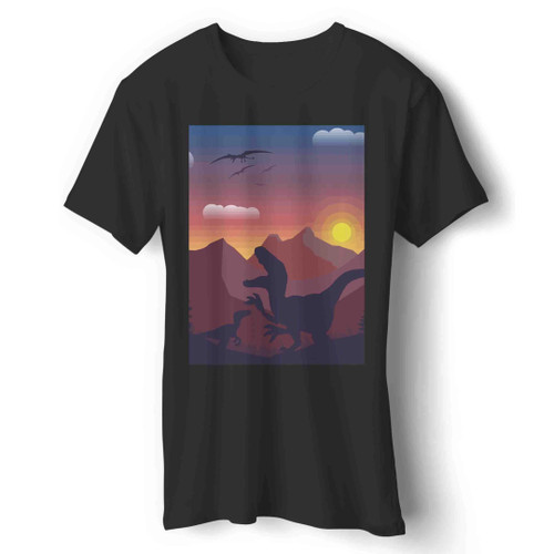 the dinosaur sunset journal Man's T-Shirt