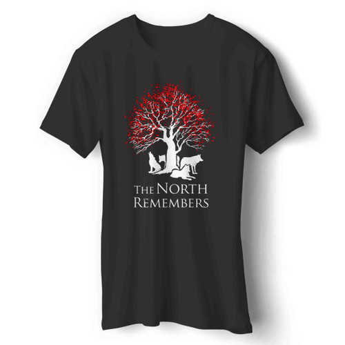 The North Remembers Game Of Thrones Art Man's T-Shirt