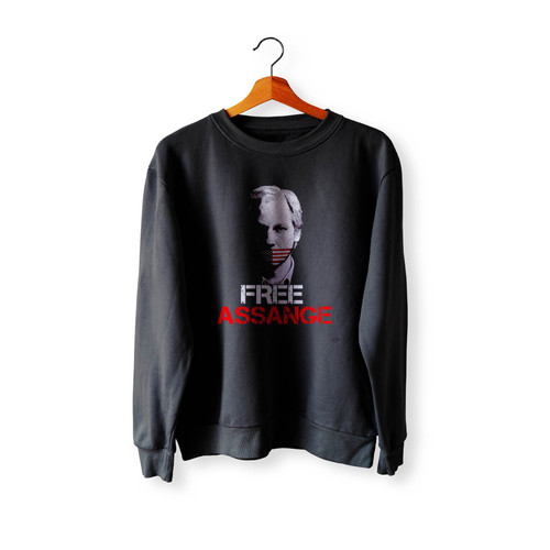 Free Julian Assange Crewneck Sweatshirt Sweater