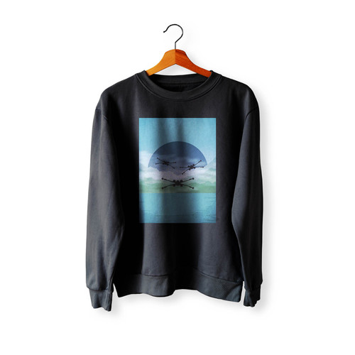 Force Awakens X-Wings On Takodana Crewneck Sweatshirt Sweater Force Awakens X-Wings On Takodana Crewneck Sweatshirt Sweater
