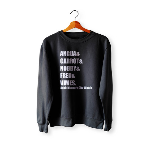 Discworld City Watch List Crewneck Sweatshirt Sweater