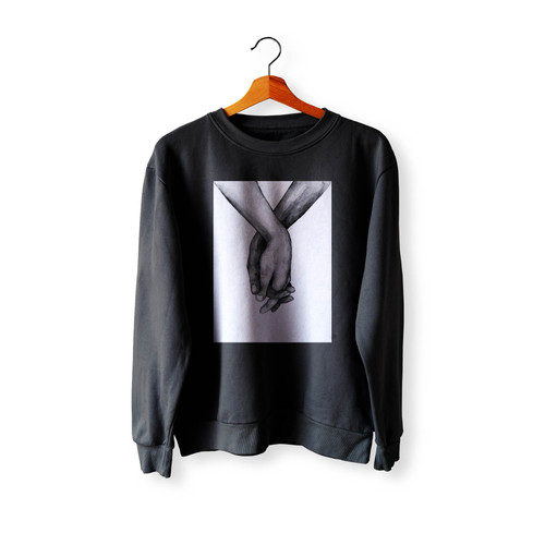 Black White Hands Crewneck Sweatshirt Sweater