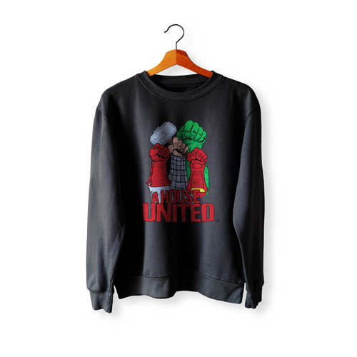A House United Avenger Logo Crewneck Sweatshirt Sweater