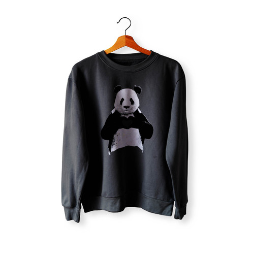 Panda Love Kung Fu Peace Crewneck Sweatshirt Sweater