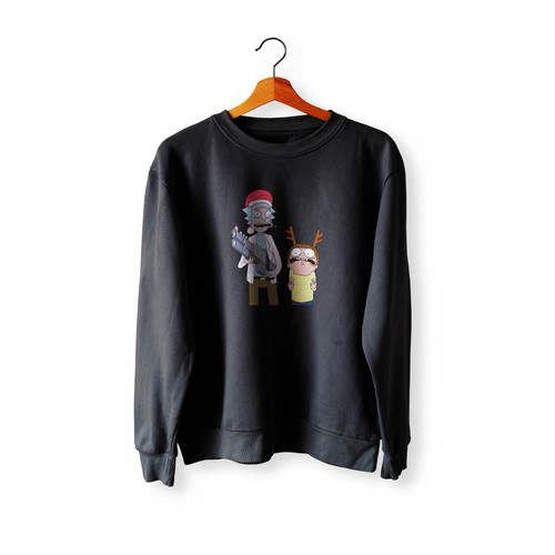 Merry Christmas Rick And Morty Funny Crewneck Sweatshirt Sweater