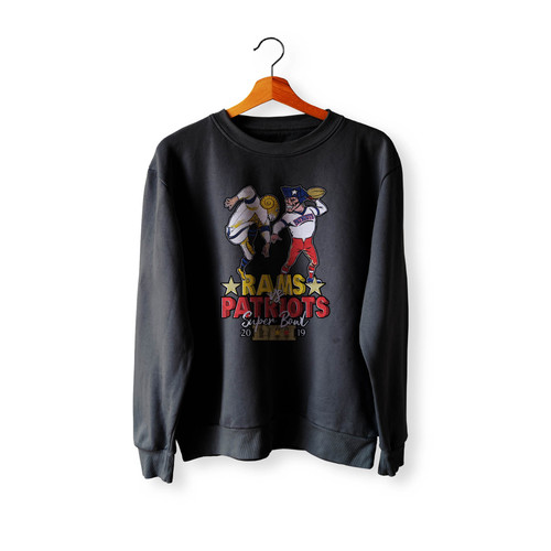 La Rams Vs Patriots Crewneck Sweatshirt Sweater