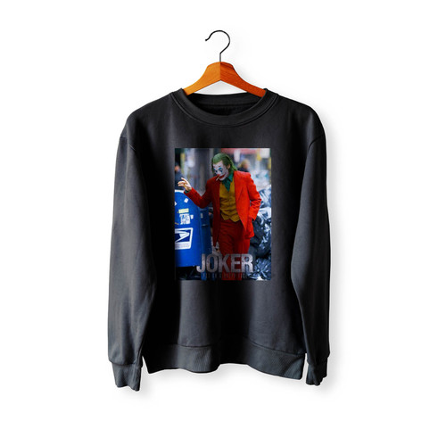 Joker Striding With Cigarette Crewneck Sweatshirt Sweater