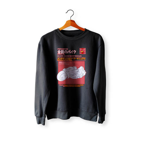 Kaneda's Bike Service And Repair Manual Crewneck Sweatshirt Sweater
