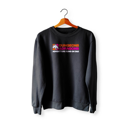 Dunkin' Donuts Dungeons And Dragons Parody 3 Crewneck Sweatshirt Sweater