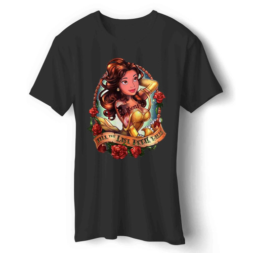 Princess Disney Belle Tattooes Man's T-Shirt