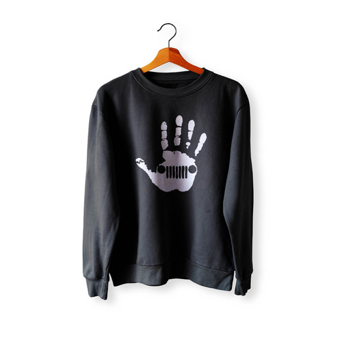 Jeep Hand Crewneck Sweatshirt Sweater