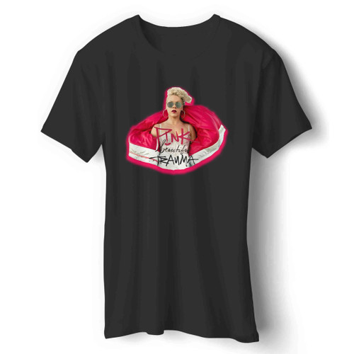 Pink Beautiful Trauma Man's T-Shirt