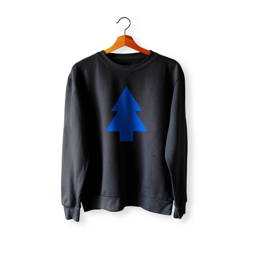 Dipper Gravity Falls Cartoon Blue Pine Tree Crewneck Sweatshirt Sweater