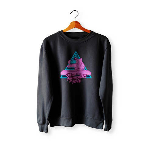 Cats On Synthesizers In Space Crewneck Sweatshirt Sweater