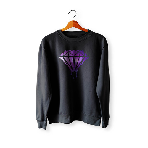 Bleeding Melting Dripping Galaxy Diamond Crewneck Sweatshirt Sweater