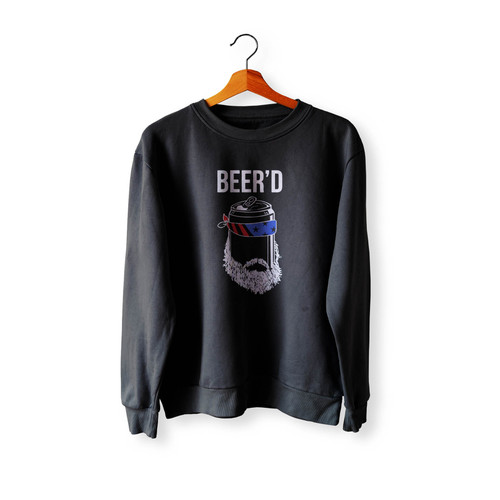 Beer'D Funny Crewneck Sweatshirt Sweater
