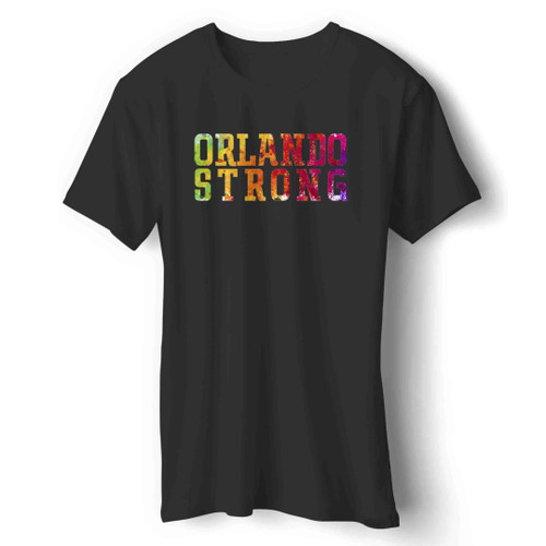 Orlando Strong Florida Skyline Tough Resilient United L G B T Pride Man's T-Shirt
