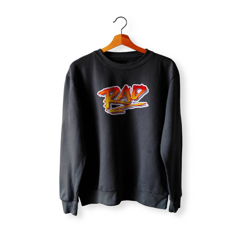 Rad 1980's Classic Bmx Bike Movie Cru Jones Bart Taylor Helltrack Rad Racing Crewneck Sweatshirt Sweater