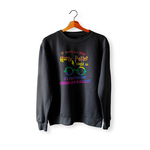 Potter No One Should Live In A Closet Crewneck Sweatshirt Sweater