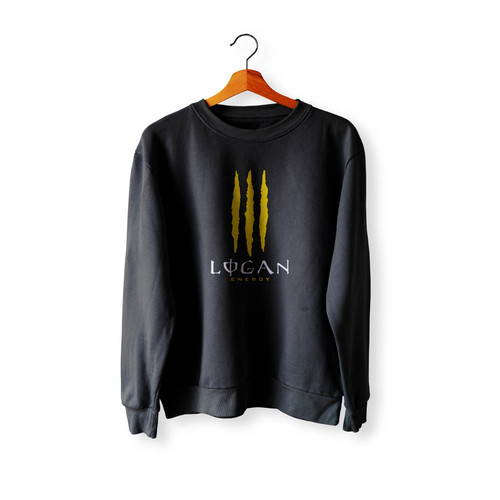 Logan Wolverine Energy Logo Crewneck Sweatshirt Sweater