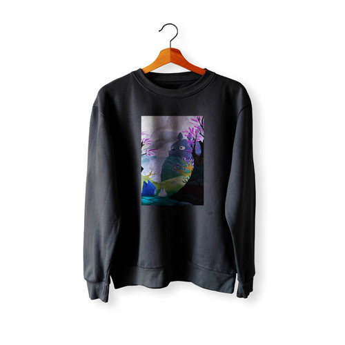 My Neighbor Totoro Japanese Anime Wallpaper Crewneck Sweatshirt Sweater