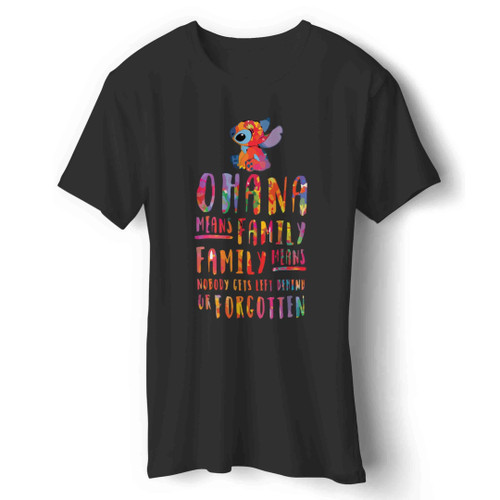 Lilo And Stitch Ohana Means Family Man's T-Shirt