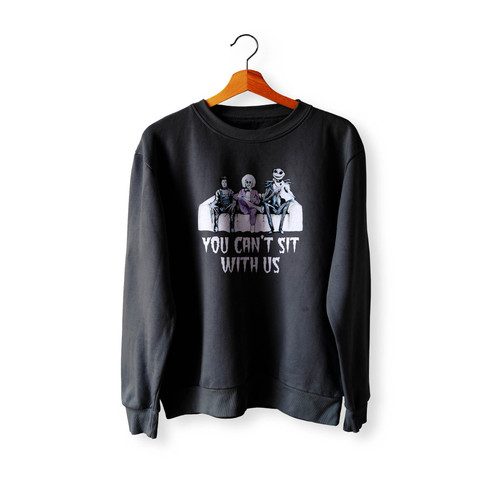 Tim Burton You Cant Sit With Us Wallpaper Crewneck Sweatshirt Sweater