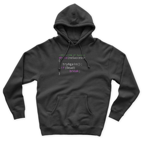 Algorithm Of Success While Programmer Quotes Unisex Hoodie