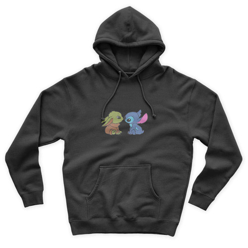 Baby Yoda And Baby Stitch Cute Unisex Hoodie